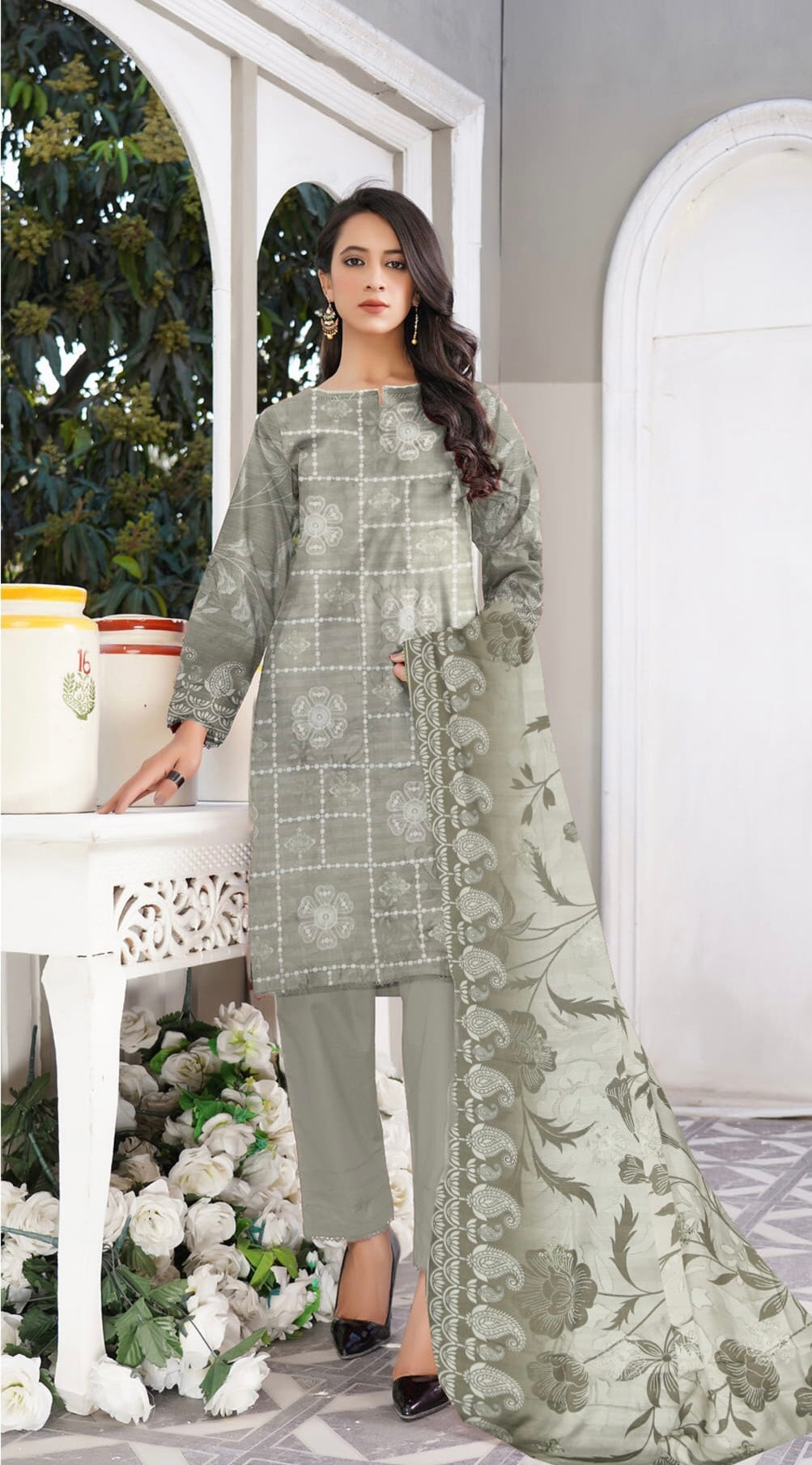 JAAN-E-MAHAL | 3 peices unstitched suit